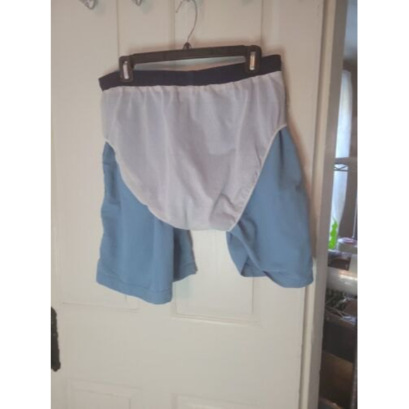 LL Bean Swim Trunks Ocean Teal Men’s Size Large Elastic Waist Shorts - Picture 8 of 9